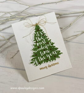 Read more about the article Quick Embossed Christmas Card for the PaperCraft Business Challenge!