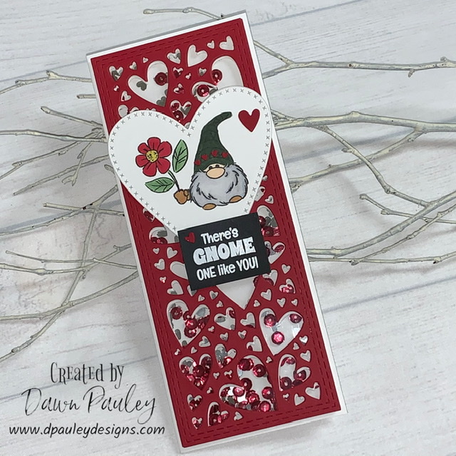 You are currently viewing Who Love Gnomes? Cute Valentine’s Day Shaker Card!