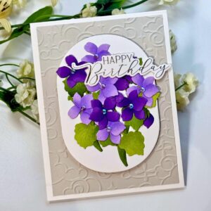 Read more about the article Creating with Spellbinders The Poet’s Garden – Wild Violets and Ladybugs