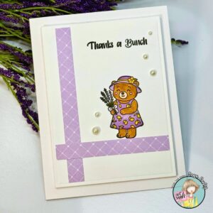 Read more about the article Quick & Adorable Card Using the Not 2 Shabby Lemon Love & Lavender Hug Set