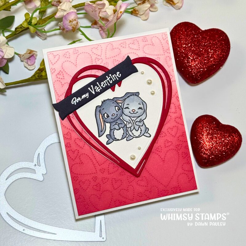 Read more about the article Easy Valentine’s Day Card | Whimsy Stamps Woodland Valentine Tutorial